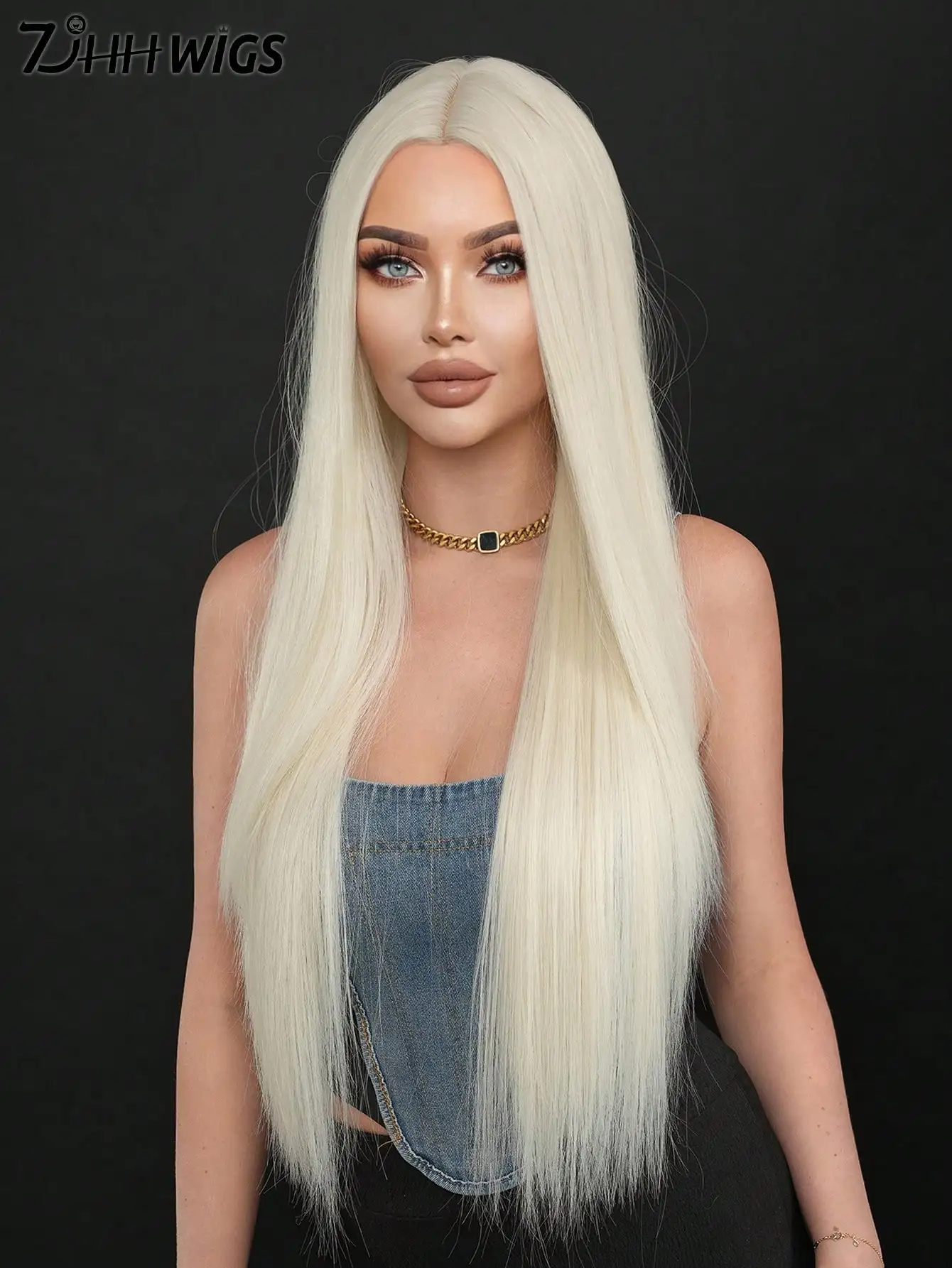 Platinum Blonde Wigs For Women, Extra Long Straight Wigs, Elegant Fluffy Without Bangs Middle Part Wig,Very So
Platinum Blonde Wigs For Women, Extra Long Straight Wigs, Elegant Fluffy Without Bangs Middle Part Wig,Very So