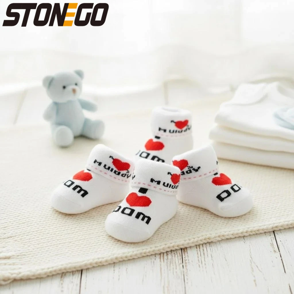 Cute Newborn Baby Socks White Cotton I Love Mom Dad 0 6 Months Infant Boys Girls Soft Comfortable Short Socks
Cute Newborn Baby Socks White Cotton I Love Mom Dad 0 6 Months Infant Boys Girls Soft Comfortable Short Socks