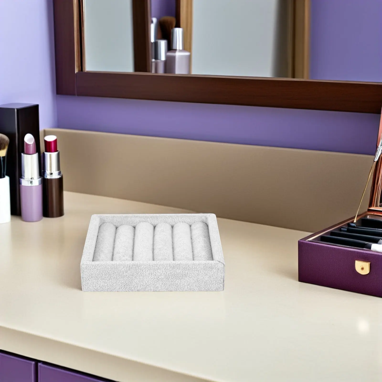 Compact Lint Jewelry Organizer Tray Multiple Sections Rings Earrings Storage Display Stand for Bedroom Dressing Table Travel
Compact Lint Jewelry Organizer Tray Multiple Sections Rings Earrings Storage Display Stand for Bedroom Dressing Table Travel