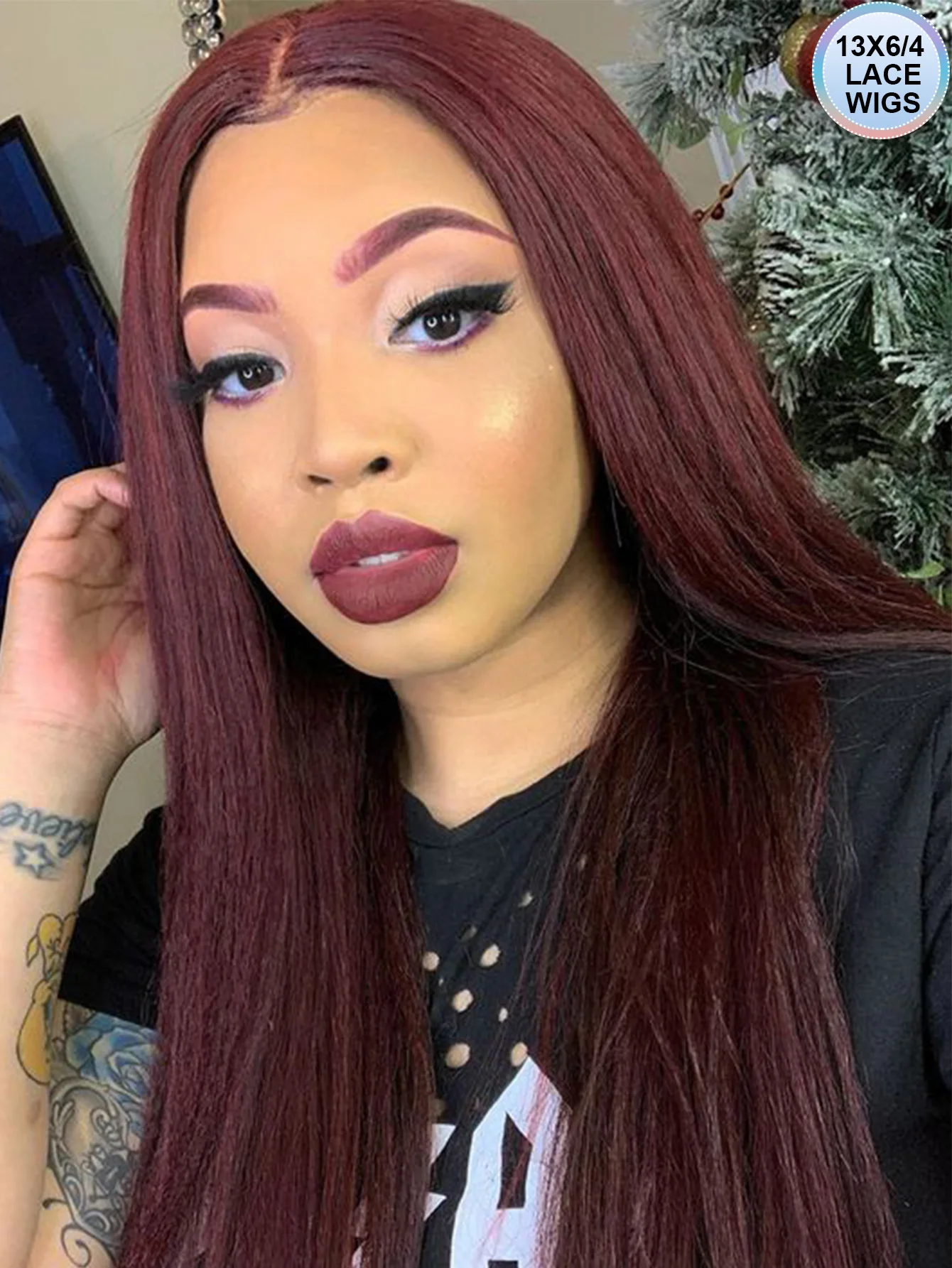 Burgundy 99J Bone Straight Human Hair Wigs Colored Lace Front Wig 13X4 13X6 Hd Lace Frontal Wig Bright Red Lace Wigs Pre Plucked
Burgundy 99J Bone Straight Human Hair Wigs Colored Lace Front Wig 13X4 13X6 Hd Lace Frontal Wig Bright Red Lace Wigs Pre Plucked
