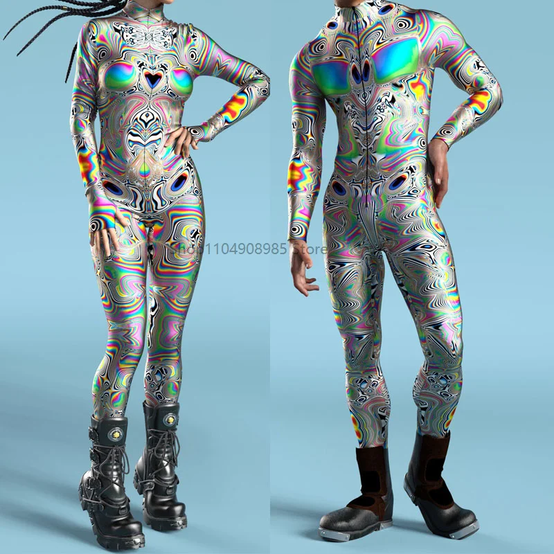 Universe Glitch Costume Cosplay Skull Steampunk Costume Elastic Bodysuits Cyberpunk Mechanical Armor Jumpsuit 2025
Universe Glitch Costume Cosplay Skull Steampunk Costume Elastic Bodysuits Cyberpunk Mechanical Armor Jumpsuit 2025