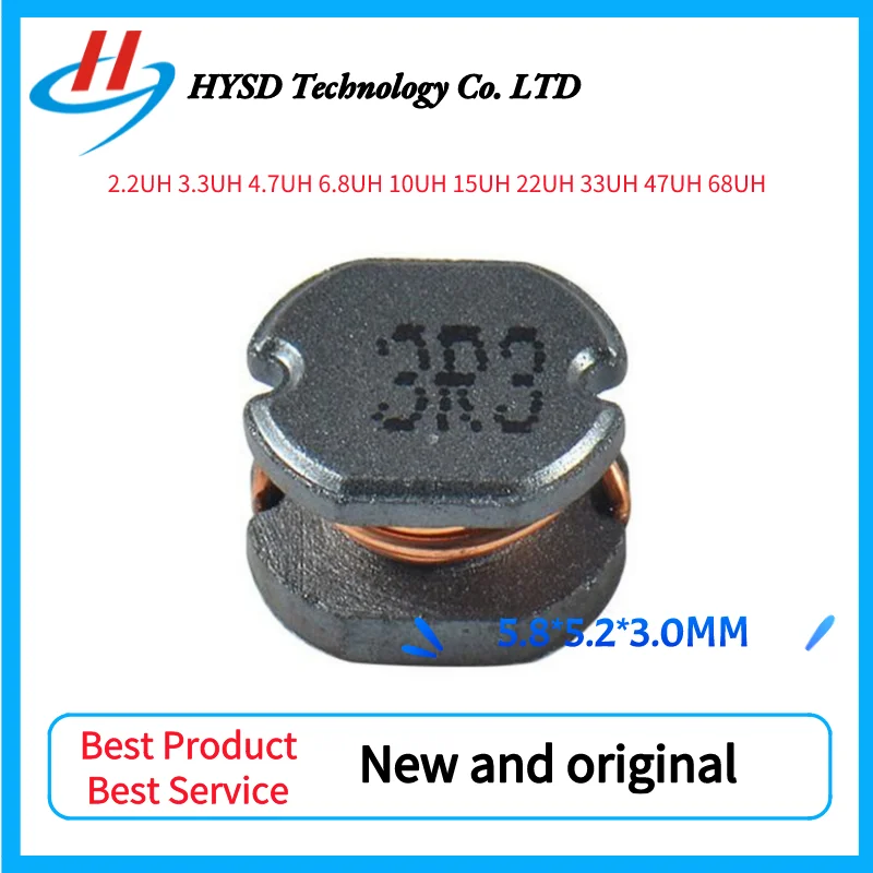 100 шт SMD Силовые индукторы CD53 2,2/3,3/4,7/10/22/33/47/68uH 2R2 3R3 4R7 6R8 6,8 100 470 680*5,8*3 мм
100 шт SMD Силовые индукторы CD53 2,2/3,3/4,7/10/22/33/47/68uH 2R2 3R3 4R7 6R8 6,8 100 470 680*5,8*3 мм