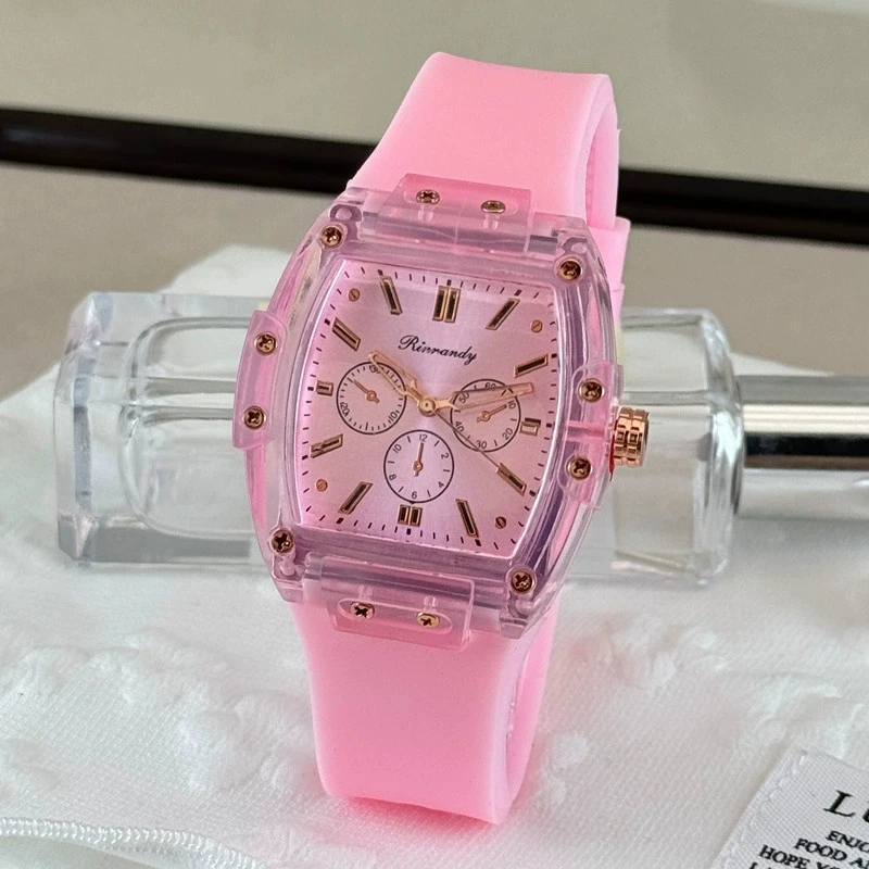 New Fashion Luxury Students Tonneau Silicone Watch Woman Sports Wristwatches Male Clock Women Quartz Watches Gifts Reloj Mujer
New Fashion Luxury Students Tonneau Silicone Watch Woman Sports Wristwatches Male Clock Women Quartz Watches Gifts Reloj Mujer