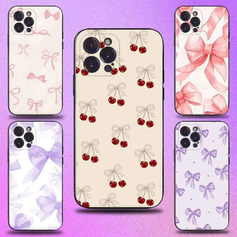 Korean Cute Pink Bow Phone Case For iPhone 17,16,15,14,13,12,11 Plus,Pro Max,XS,X,XR,SE,Mini,8,7,Soft Silicone Black Cover
Korean Cute Pink Bow Phone Case For iPhone 17,16,15,14,13,12,11 Plus,Pro Max,XS,X,XR,SE,Mini,8,7,Soft Silicone Black Cover