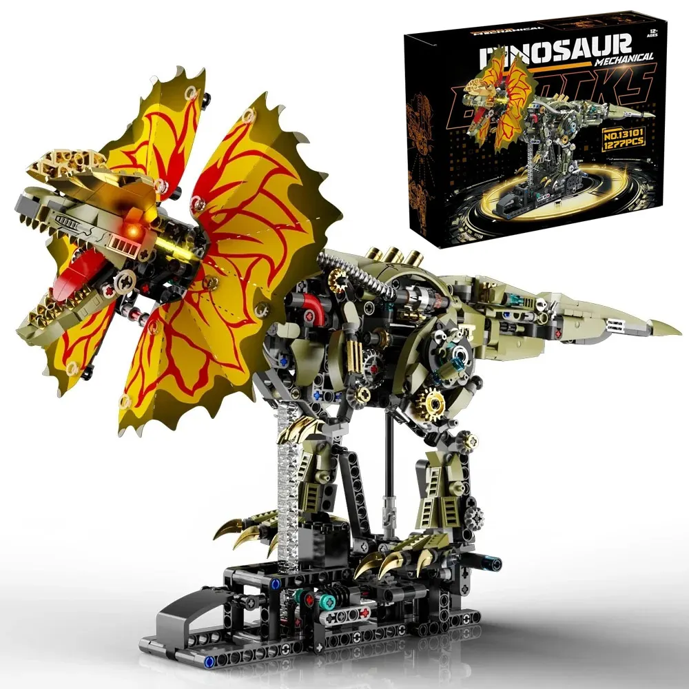 Конструктор «Дилофозавр» (1277 деталей), креативная механическая модель динозавра, светящийся декор для дома, животное Юрского периода
Конструктор «Дилофозавр» (1277 деталей), креативная механическая модель динозавра, светящийся декор для дома, животное Юрского периода