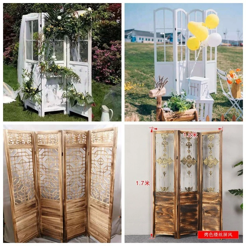 Wedding supplies Solid wood screen Stage background decoration Pastoral style Studio shooting props Welcome area ornament
Wedding supplies Solid wood screen Stage background decoration Pastoral style Studio shooting props Welcome area ornament