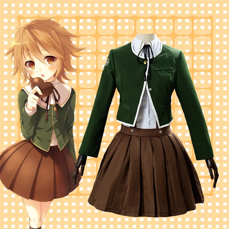 Anime Danganronpa Chihiro Fujisaki Cosplay Costume JK School Uniform Suits Brown Pleated Skirt Set Halloween Costumes for Women
Anime Danganronpa Chihiro Fujisaki Cosplay Costume JK School Uniform Suits Brown Pleated Skirt Set Halloween Costumes for Women