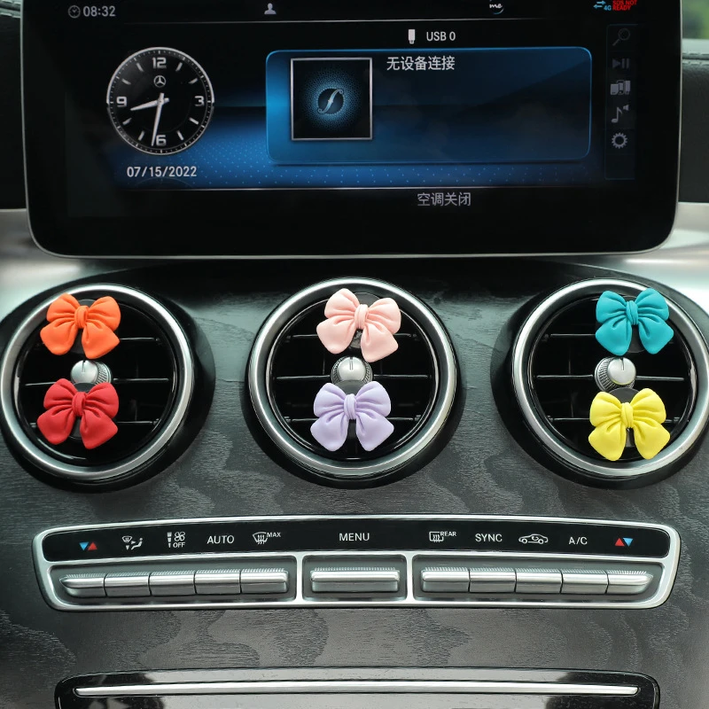 Cute Bow Car Vent Freshener Elegant Bowknot Aromatherapy Diffuser Auto Outlet Ornament Luxury Car Interior Decoration
Cute Bow Car Vent Freshener Elegant Bowknot Aromatherapy Diffuser Auto Outlet Ornament Luxury Car Interior Decoration