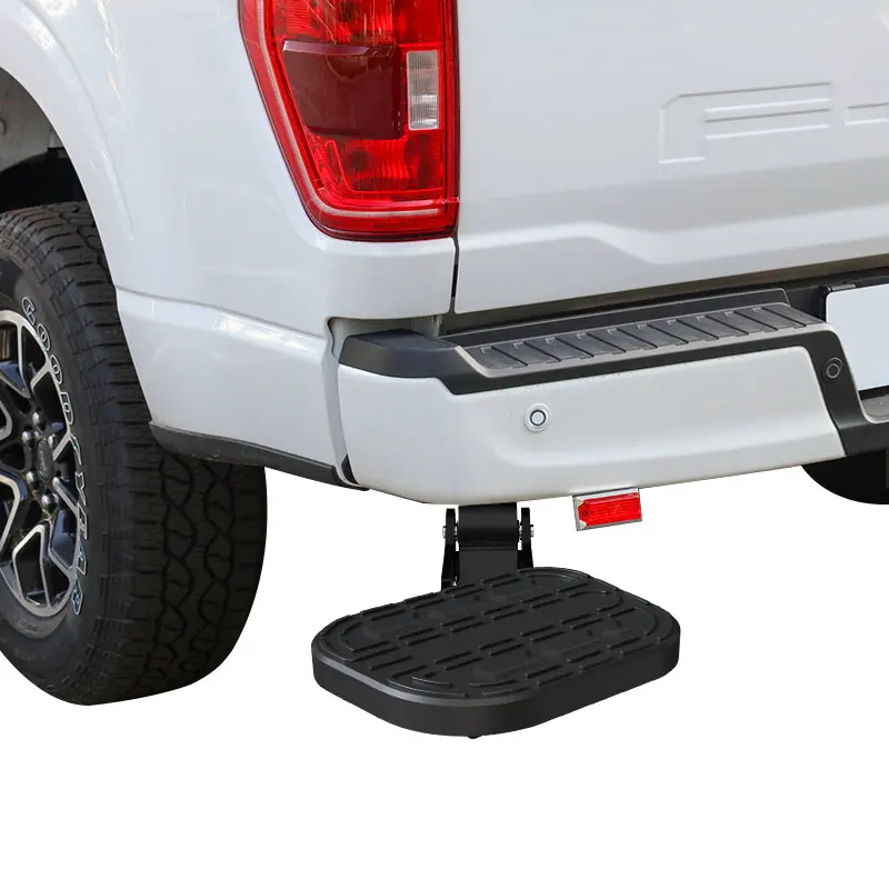 Custom Rear Bed Step Retractable Bumper Truck Tailgate Step for Ford F-150 trunk foot board F150 folding step 
Custom Rear Bed Step Retractable Bumper Truck Tailgate Step for Ford F-150 trunk foot board F150 folding step