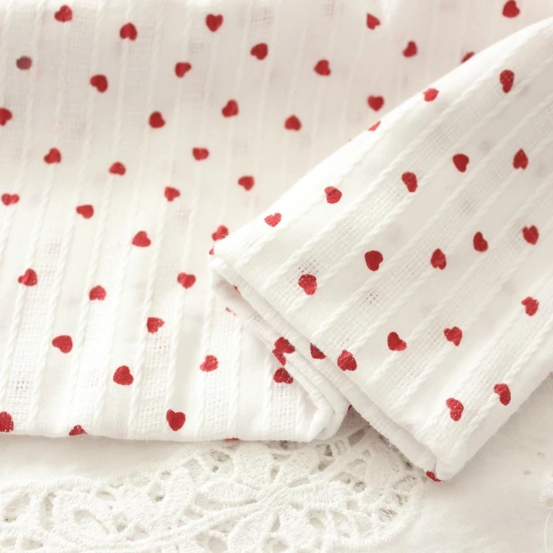 Pure Cotton Embroidery Flower Red Small Heart Shirt Fabric, DIY Clothing Sewing Cloth, 145x50cm
Pure Cotton Embroidery Flower Red Small Heart Shirt Fabric, DIY Clothing Sewing Cloth, 145x50cm