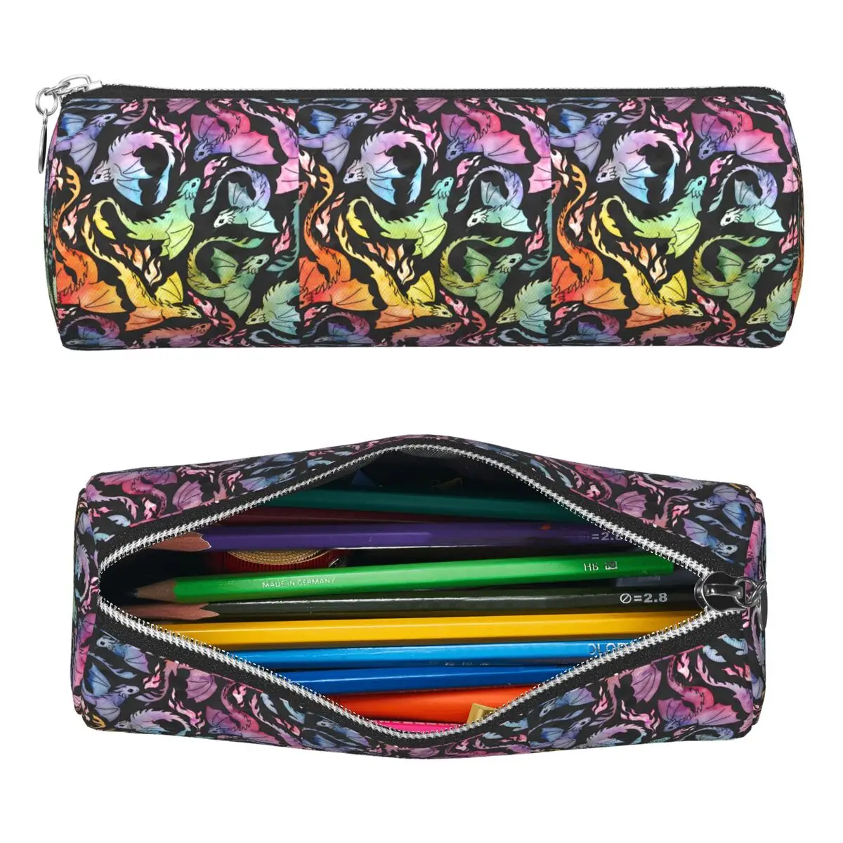 Dragon Fire Dark Rainb Pencil Case Pencil Pouch Cylinder Pen Box Pencil Bag for Students School
Dragon Fire Dark Rainb Pencil Case Pencil Pouch Cylinder Pen Box Pencil Bag for Students School