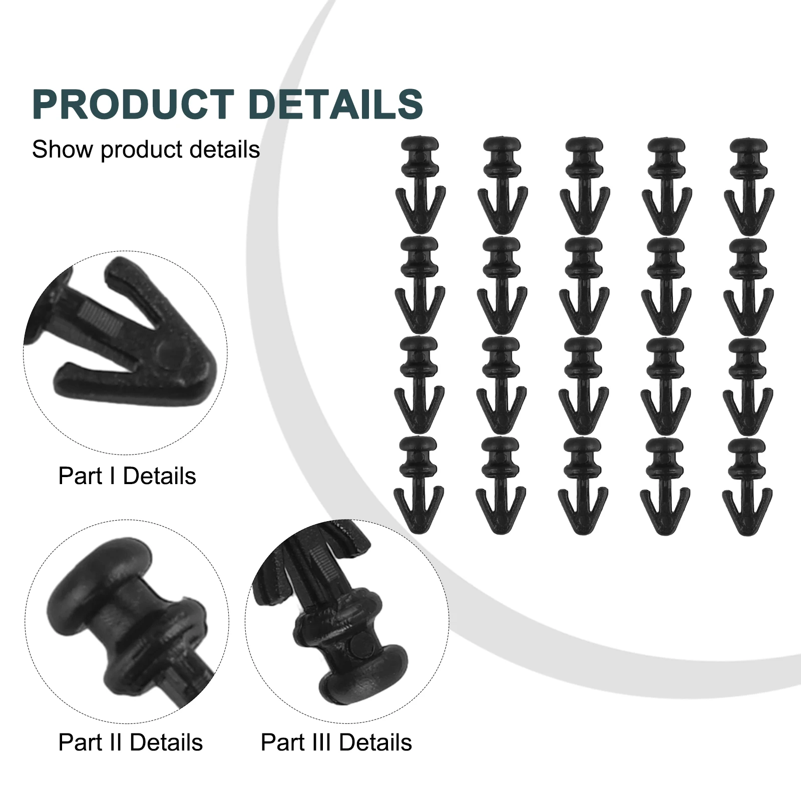 20Pcs Car Door Seal Sill Sealing Strip Fastener Clips Weatherstrip Molding Clip Retainer Fits For FORD MONDE MK2 MK3 MK4
20Pcs Car Door Seal Sill Sealing Strip Fastener Clips Weatherstrip Molding Clip Retainer Fits For FORD MONDE MK2 MK3 MK4