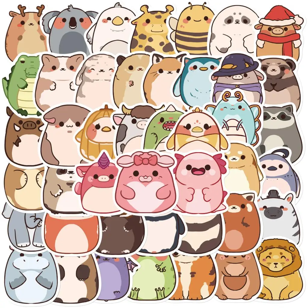 50pcs Cute Funny Cartoon Animal Eggs Stickers Kids Toy Kawaii Decals DIY Scrapbook Luggage Guitar Snowboard Laptop Sticker
50pcs Cute Funny Cartoon Animal Eggs Stickers Kids Toy Kawaii Decals DIY Scrapbook Luggage Guitar Snowboard Laptop Sticker