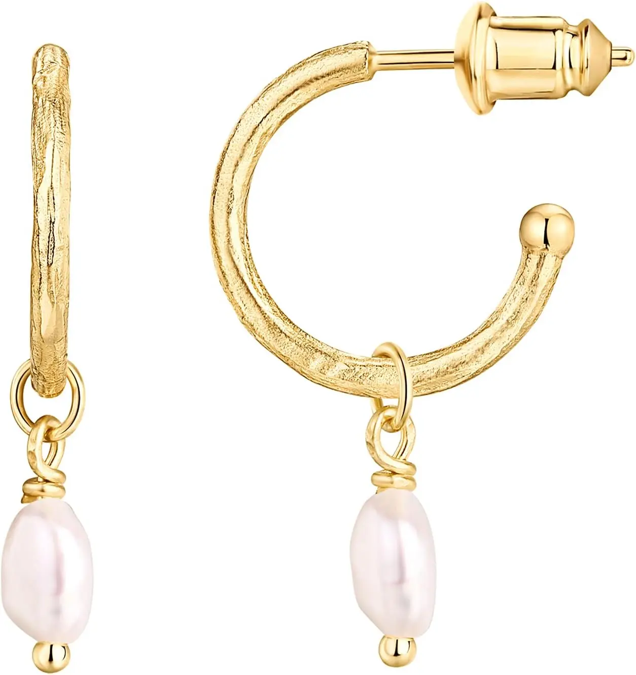 14K Gold Plated Sterling Silver Post Huggie With Dangle Butterfly Evil Eye Hamsa Pearl Hoop Earrings For Women
14K Gold Plated Sterling Silver Post Huggie With Dangle Butterfly Evil Eye Hamsa Pearl Hoop Earrings For Women