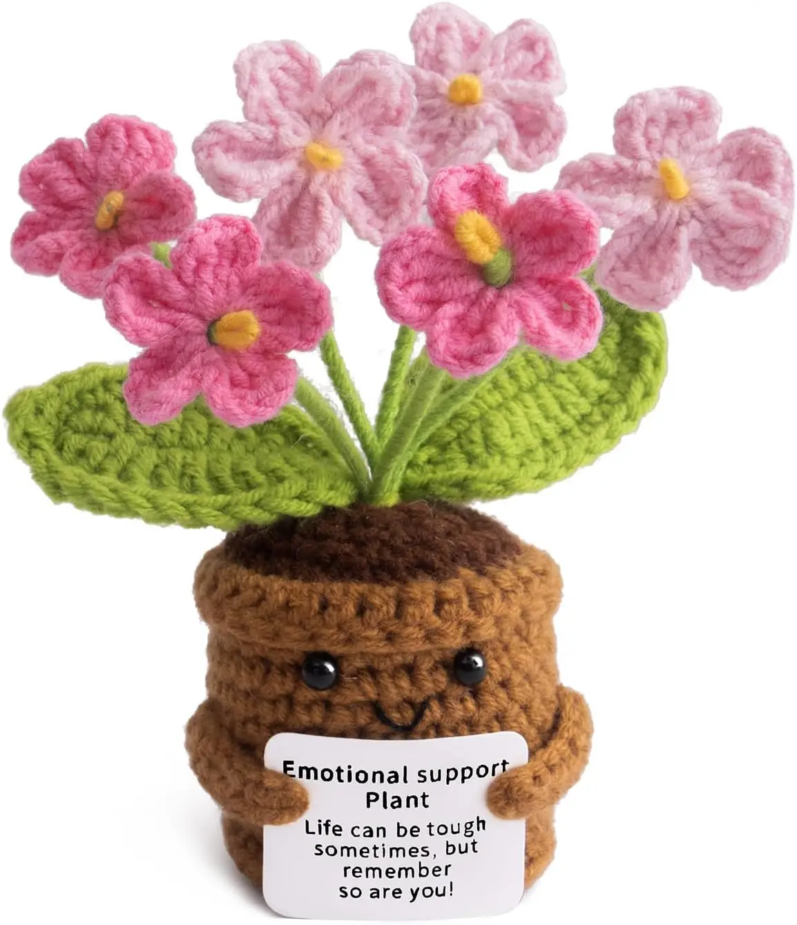 Handmade Positive Flower Crochet - Life is Tough But So are You -Inspirational Gift for Women -Thank You, Appreciation, Birthday
Handmade Positive Flower Crochet - Life is Tough But So are You -Inspirational Gift for Women -Thank You, Appreciation, Birthday