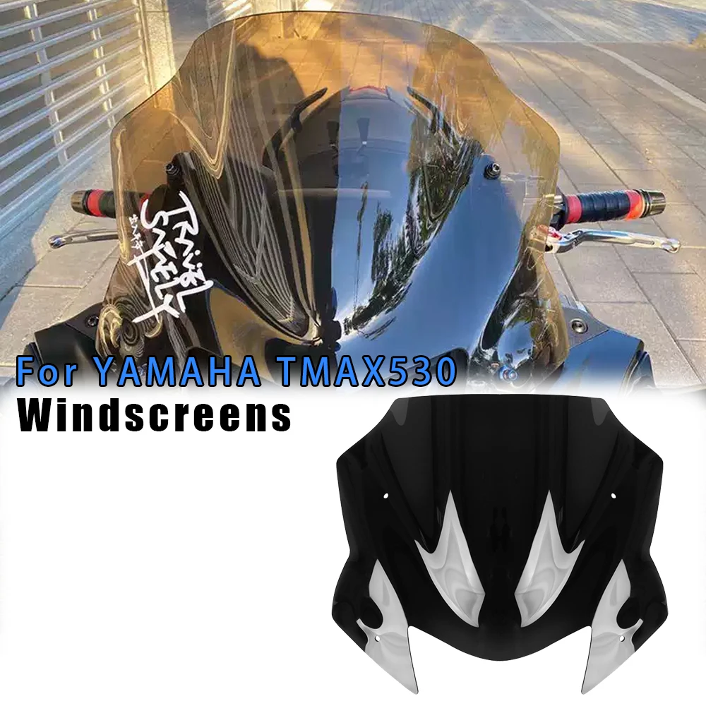 Windscreens For YAMAHA TMAX530 TMAX 530 2017-2021 Motorcycle Windshield Bubble Windscreen Wind Deflectores Front Screen Fairing 
Windscreens For YAMAHA TMAX530 TMAX 530 2017-2021 Motorcycle Windshield Bubble Windscreen Wind Deflectores Front Screen Fairing