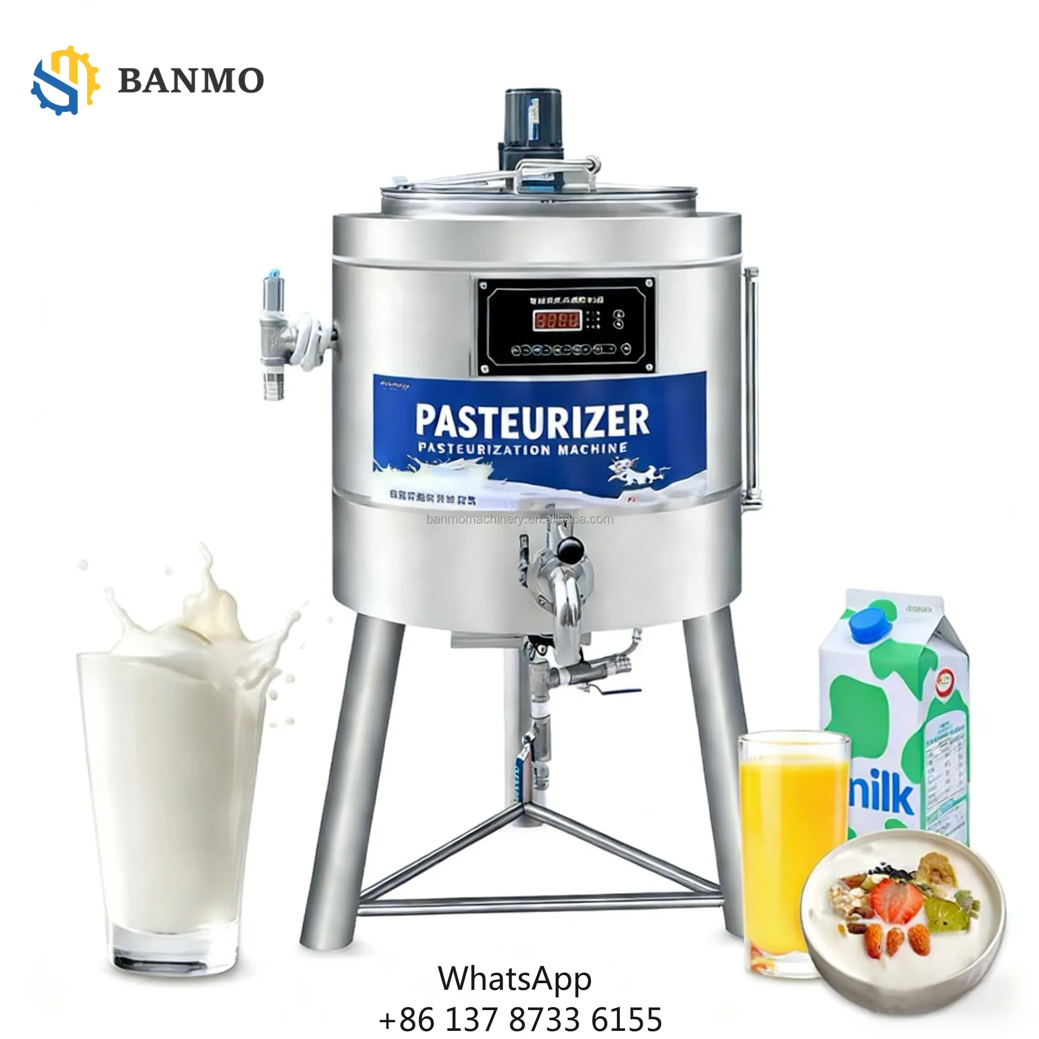30L 50L 75L 100L Stainless Steel Camel Milk Honey Pasteurization Machine Fruit Juice Fruit Puree Ketchup Yogurt Milk Pasteurizer
30L 50L 75L 100L Stainless Steel Camel Milk Honey Pasteurization Machine Fruit Juice Fruit Puree Ketchup Yogurt Milk Pasteurizer