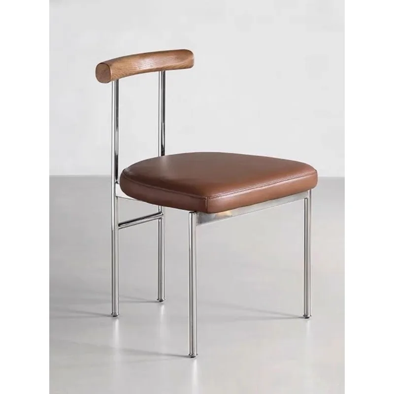 Vintage Retro Dining Chairs for Home Stainless Steel Leg Cafe Chairs Stackable Bistro Leisure Chair for Kitchen Restaurant Use
Vintage Retro Dining Chairs for Home Stainless Steel Leg Cafe Chairs Stackable Bistro Leisure Chair for Kitchen Restaurant Use