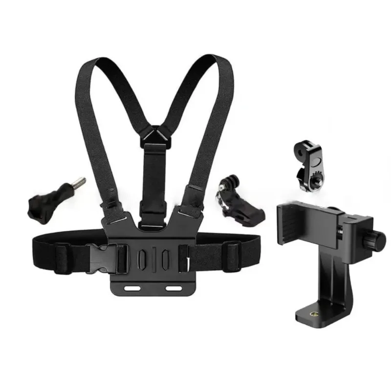 For Sport Camera Mobile Phone Camera Black Holder Accessory 1 PC Adjustable Phone Clip Holder with Chest Strap Fixation Bracket
For Sport Camera Mobile Phone Camera Black Holder Accessory 1 PC Adjustable Phone Clip Holder with Chest Strap Fixation Bracket