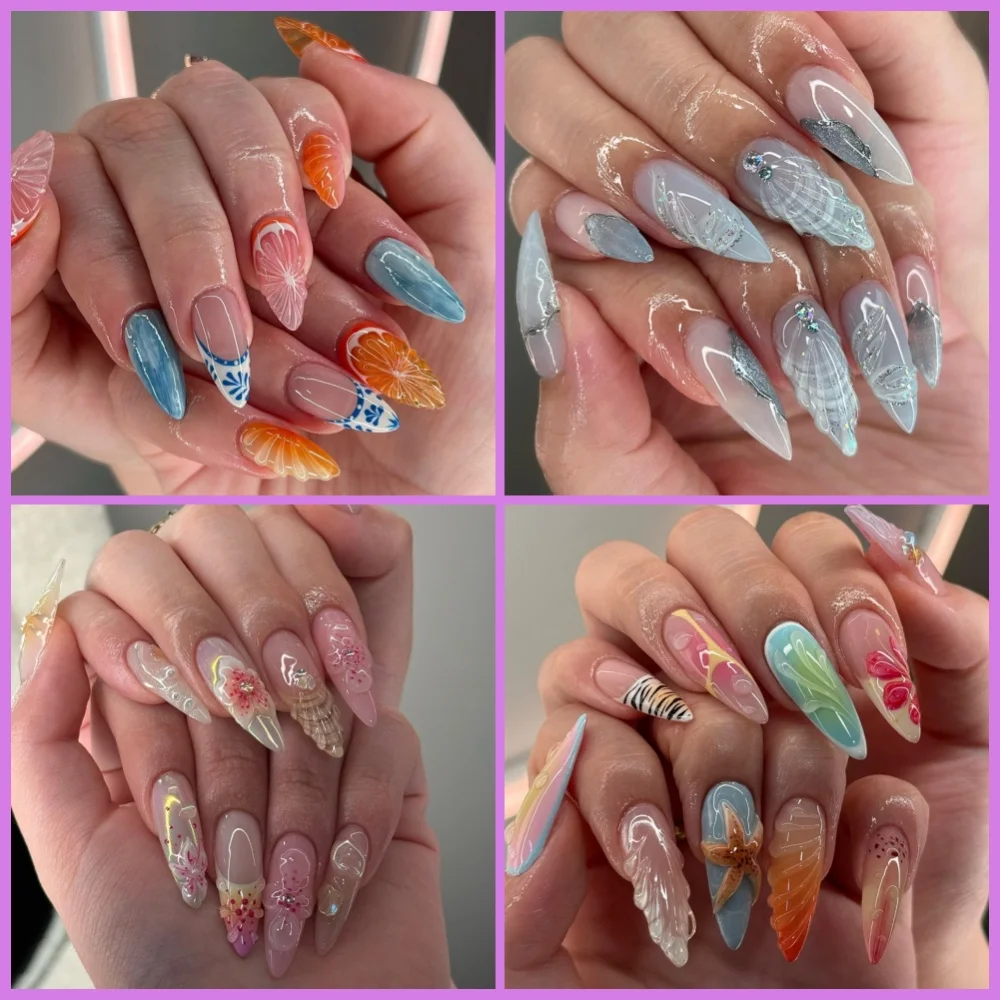 Summer 2025 10Pcs Vibrant Tropical Gradient Design Press-On Nails Set TrendyReusable Beach Sunset Art Limited Stock Nail Kit
Summer 2025 10Pcs Vibrant Tropical Gradient Design Press-On Nails Set TrendyReusable Beach Sunset Art Limited Stock Nail Kit