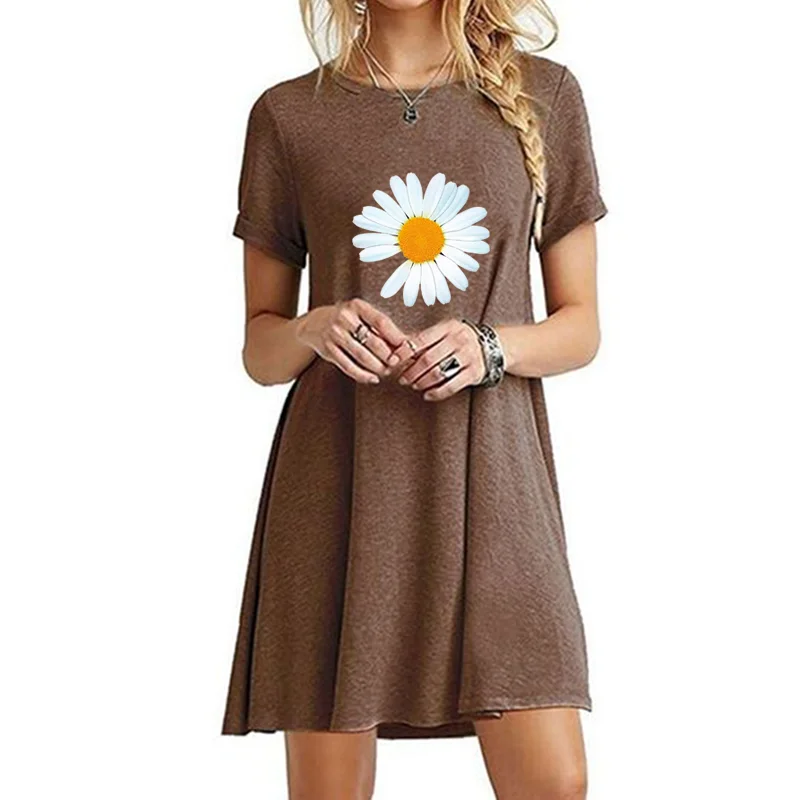 New dresses for womenFashion Women's Casual Dress Round Neck Knee Length Dress Sexy Print Dress Summer Short Sleeve Long T-shirt
New dresses for womenFashion Women's Casual Dress Round Neck Knee Length Dress Sexy Print Dress Summer Short Sleeve Long T-shirt