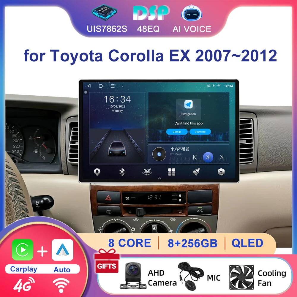 Android 8 Core 4G DSP WIFI 13.1'' 2K Screen Car Radio Player GPS Navi Stereo Carplay Multimedia for Toyota Corolla EX 2007~2012
Android 8 Core 4G DSP WIFI 13.1'' 2K Screen Car Radio Player GPS Navi Stereo Carplay Multimedia for Toyota Corolla EX 2007~2012