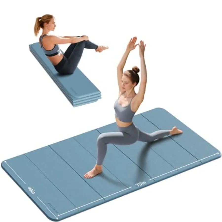 Foldable Yoga Mat thick- 2/5" 10MM TPE Non-Slip Design Quick Fold Easy Storage 75x40 Extra Long/Wide for Indoor Yoga Pilates an
Foldable Yoga Mat thick- 2/5" 10MM TPE Non-Slip Design Quick Fold Easy Storage 75x40 Extra Long/Wide for Indoor Yoga Pilates an