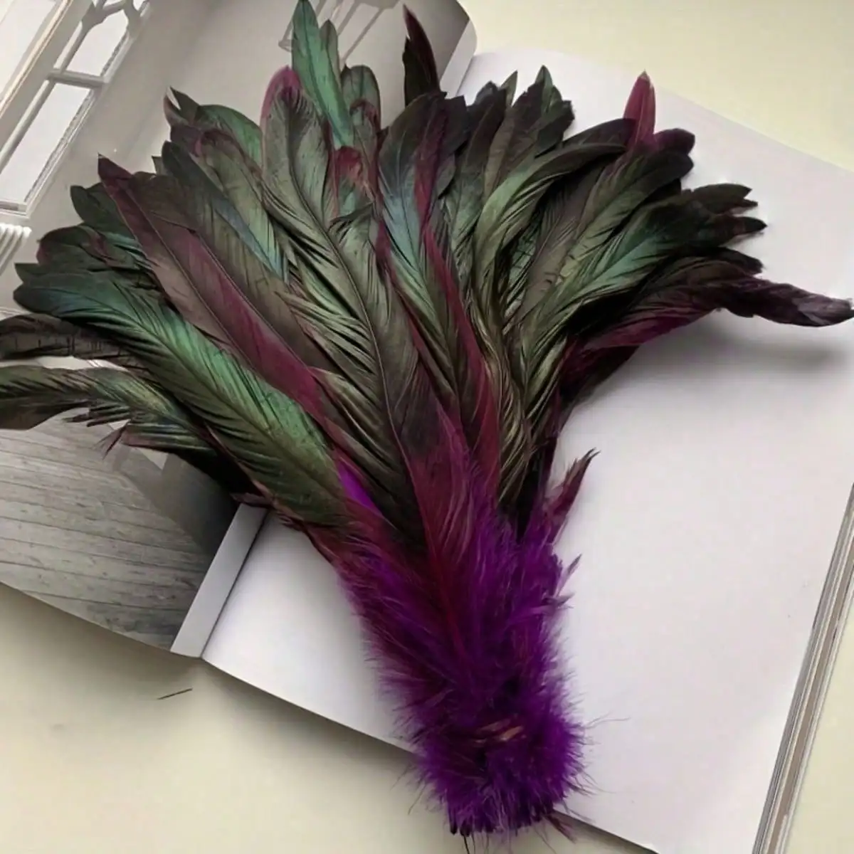 30-35cmDIY Rooster Tail Hair Clothing Accessories Feather Pheasant Hair Creative Handmade Materials Wedding Decoration
30-35cmDIY Rooster Tail Hair Clothing Accessories Feather Pheasant Hair Creative Handmade Materials Wedding Decoration