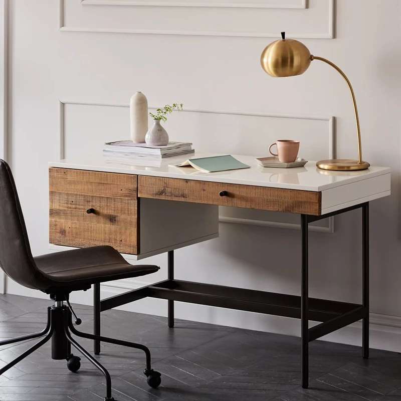 Creative solid wood Nordic desk white paint computer writing Japanese simple size drawer desk
Creative solid wood Nordic desk white paint computer writing Japanese simple size drawer desk
