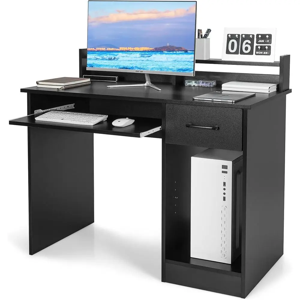 Ergonomic Study Writing Desk with Hutch and Storage, Wooden PC Laptop Desk for Home Office or Bedroom
Ergonomic Study Writing Desk with Hutch and Storage, Wooden PC Laptop Desk for Home Office or Bedroom