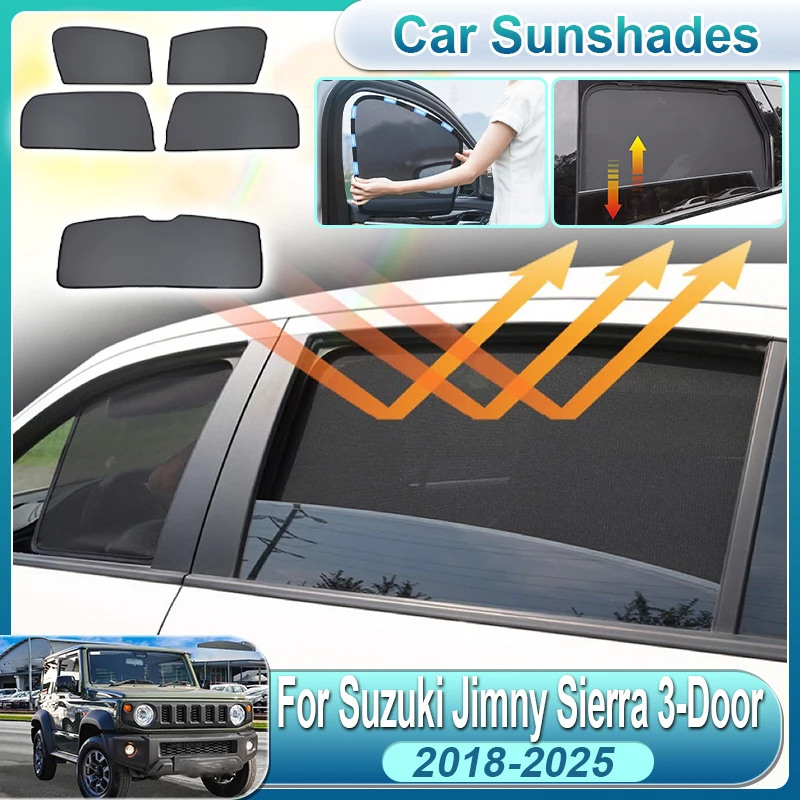 For Suzuki Jimny Sierra Accessories 2018-2025 3-Door Car Window Sunshade Magnetic Curtain Front Windshield Sun Shield Accesorios
For Suzuki Jimny Sierra Accessories 2018-2025 3-Door Car Window Sunshade Magnetic Curtain Front Windshield Sun Shield Accesorios