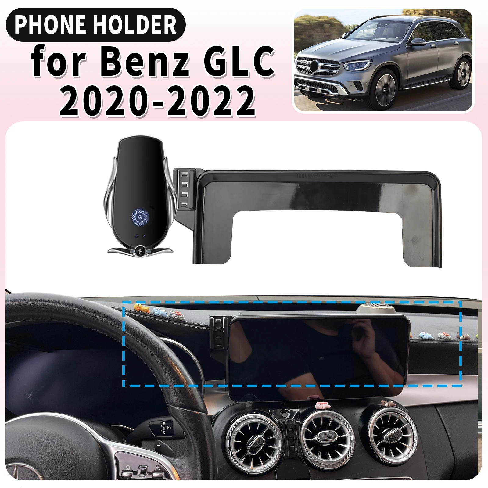 fit for Mercedes-Benz GLC 2020-2022 300 43 AMG 63 S Screen Base Mount Phone Holder Dedicated Clip-On Navigation Bracket Car
fit for Mercedes-Benz GLC 2020-2022 300 43 AMG 63 S Screen Base Mount Phone Holder Dedicated Clip-On Navigation Bracket Car