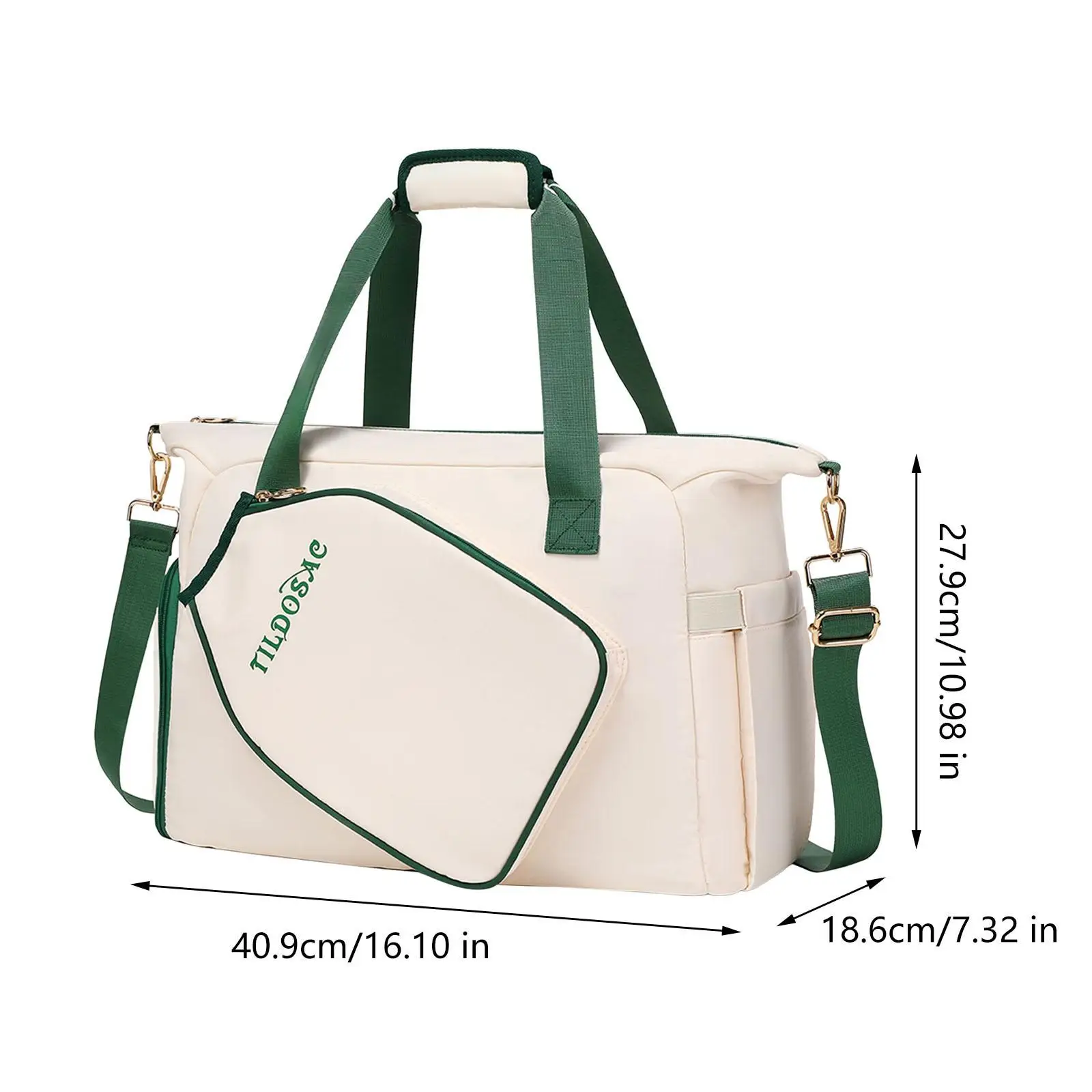 Pickleball Bag Removable Adjustable Shoulder Strap Multipurpose Handbag Portable Pickleball Racquet Bag with Shoe Compartment
Pickleball Bag Removable Adjustable Shoulder Strap Multipurpose Handbag Portable Pickleball Racquet Bag with Shoe Compartment