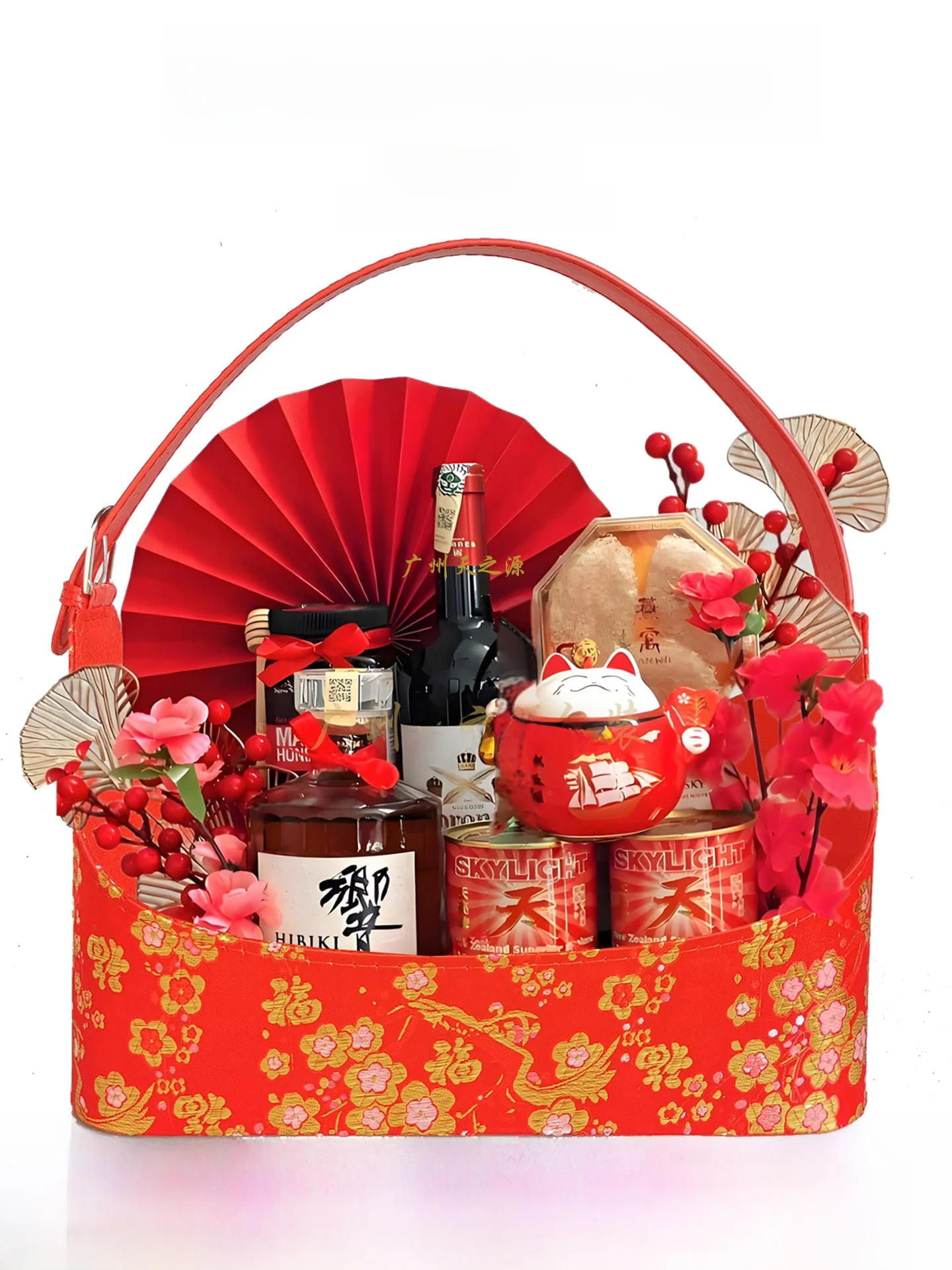 Wedding Celebration Chinese Style Gift Basket Festive New Year Fruit Basket Premium Sensation Wedding Over-the-Top Basket
Wedding Celebration Chinese Style Gift Basket Festive New Year Fruit Basket Premium Sensation Wedding Over-the-Top Basket