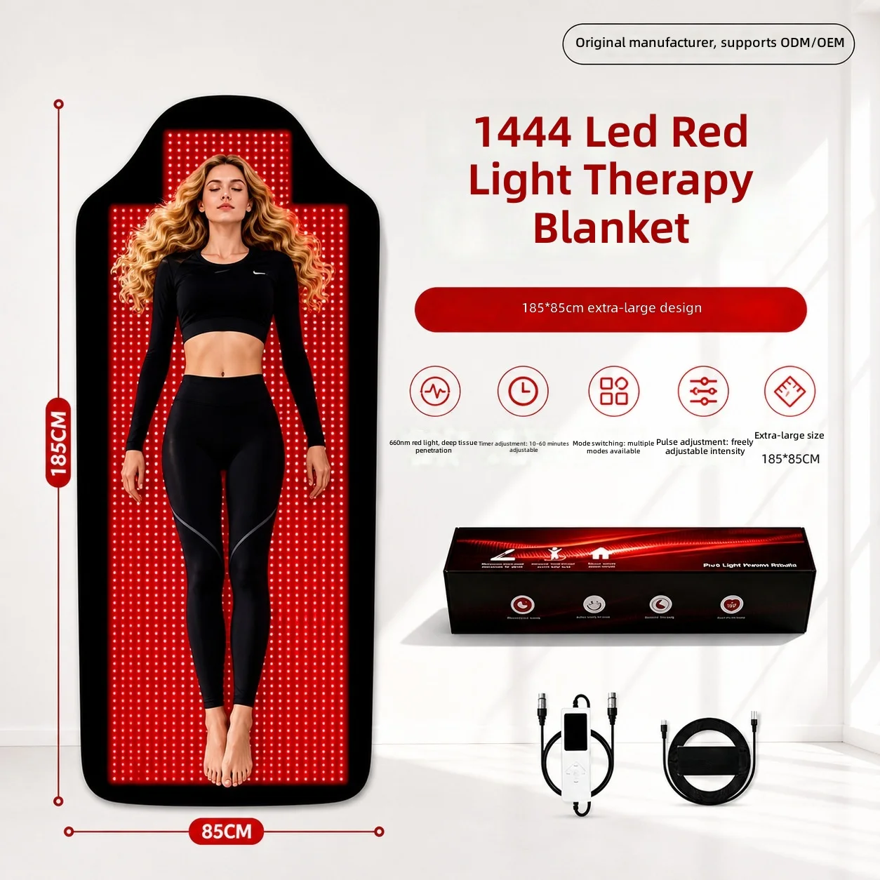 1444LED Red Light Therapy Mat,Full-Body Infrared Dual-Wave Heating Pad for Waist & Back Pain Relief,Photobiomodulation Sleep Pad
1444LED Red Light Therapy Mat,Full-Body Infrared Dual-Wave Heating Pad for Waist & Back Pain Relief,Photobiomodulation Sleep Pad