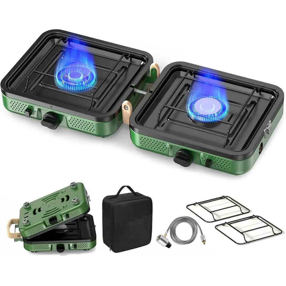 Портативная пропановая походная плита с грилем, сумкой для переноски, регулируемыми конфорками и пьезоподжигом для активного отдыха на природе
Портативная пропановая походная плита с грилем, сумкой для переноски, регулируемыми конфорками и пьезоподжигом для активного отдыха на природе