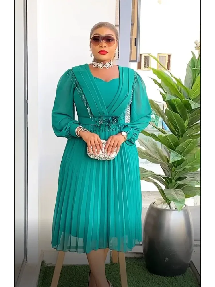African Dress Women Fashion Elegant Clothing Plus Size Wedding Party Summer Dressing 2025 For Office Pleated Skirt Daily Wear
African Dress Women Fashion Elegant Clothing Plus Size Wedding Party Summer Dressing 2025 For Office Pleated Skirt Daily Wear