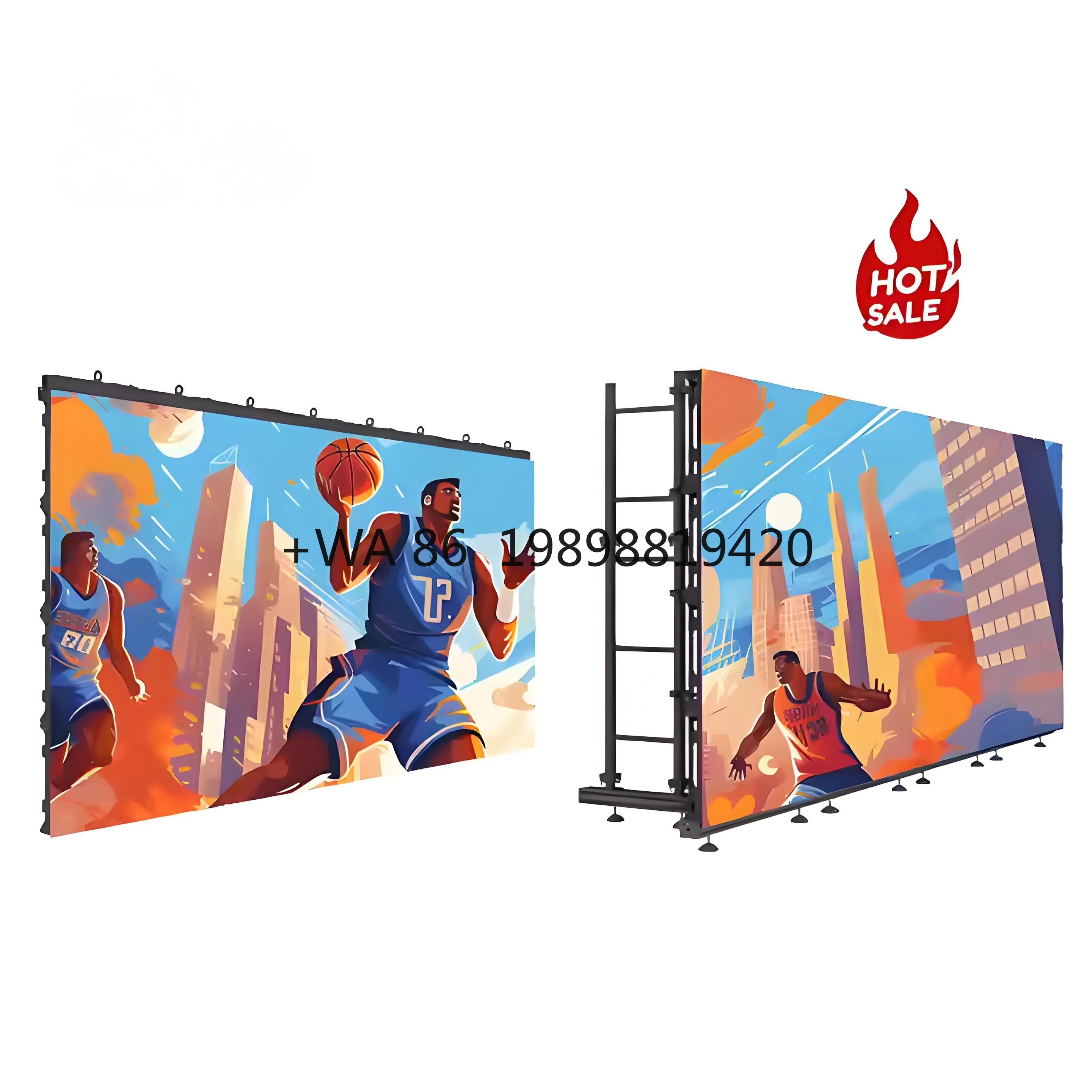 Прокат фона Мобильный водонепроницаемый светодиодный экран Быстрая установка Торговый центр Крытый Открытый Фестиваль Концертная сцена
Прокат фона Мобильный водонепроницаемый светодиодный экран Быстрая установка Торговый центр Крытый Открытый Фестиваль Концертная сцена