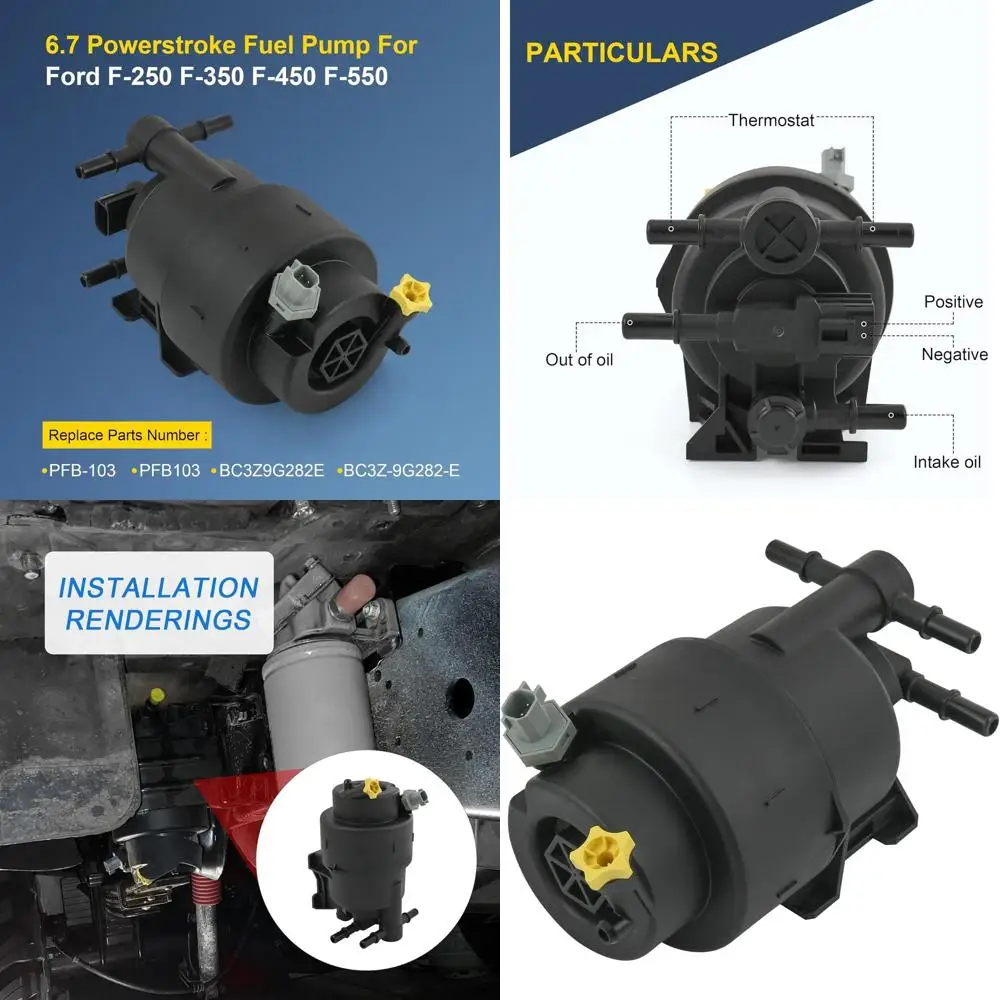 Топливный насос 6,7, ход мощности PFB-103, BC3Z-9G282-E, совместимый с дизельными двигателями Ford F-250 F-350 F-450 F-550 Super Duty 6,7 л V8
Топливный насос 6,7, ход мощности PFB-103, BC3Z-9G282-E, совместимый с дизельными двигателями Ford F-250 F-350 F-450 F-550 Super Duty 6,7 л V8