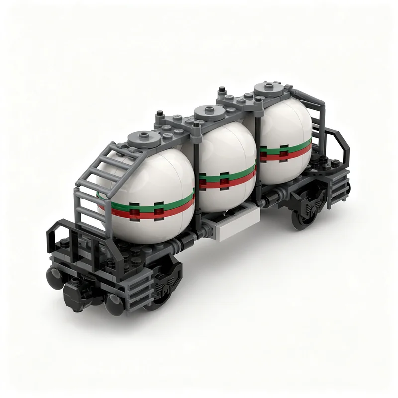 City Industrial Octan Tripple Silo Tank Railcart Train Wagon Model DIY Creative Ideas MOC Technology Child Toy Assembly Puzzle
City Industrial Octan Tripple Silo Tank Railcart Train Wagon Model DIY Creative Ideas MOC Technology Child Toy Assembly Puzzle