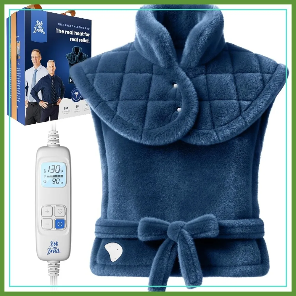 Heating Pad for Back Pain Relief, Electric Heat Pad for Neck Shoulders & Full Body, Edge-Weighted Design, Fast Heating, ETL Certified, 24"x33"
Heating Pad for Back Pain Relief, Electric Heat Pad for Neck Shoulders & Full Body, Edge-Weighted Design, Fast Heating, ETL Certified, 24"x33"