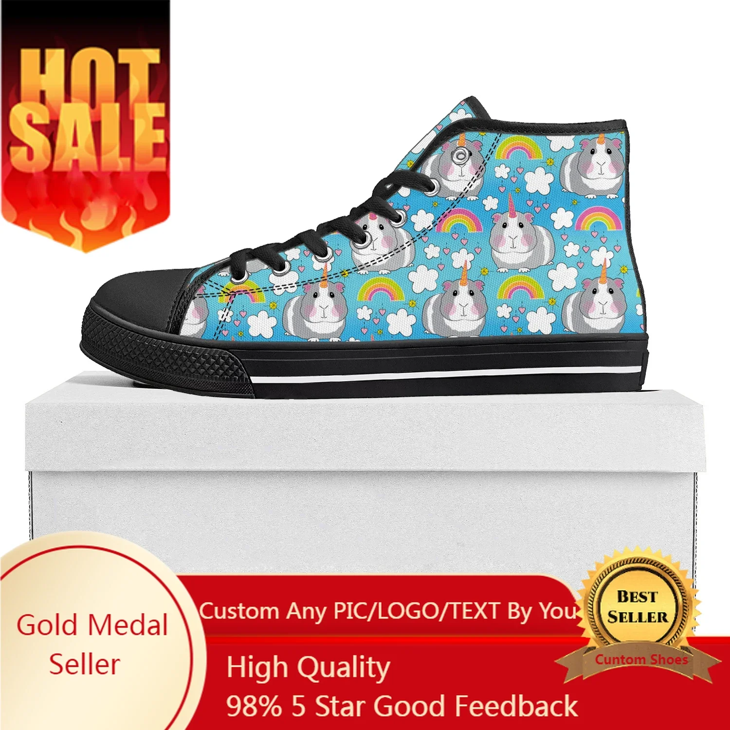 Cute Cartoon Guinea Pig High Top High Quality Sneakers Mens Womens Teenager Canvas Sneaker Custom Made Shoe Casual Couple Shoes
Cute Cartoon Guinea Pig High Top High Quality Sneakers Mens Womens Teenager Canvas Sneaker Custom Made Shoe Casual Couple Shoes