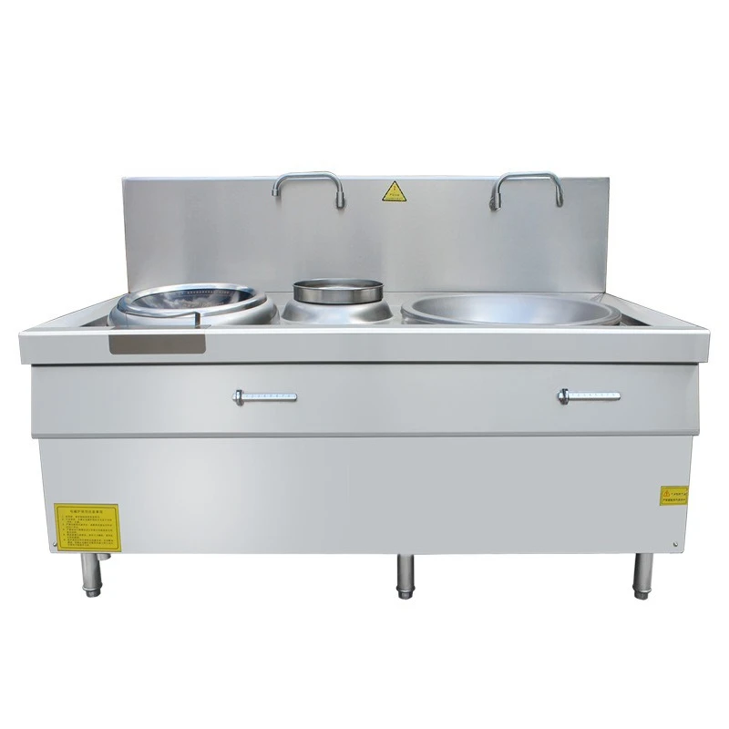 Commercial electromagnetic double-head furnace 380V cauldron stir-fry combination stove school hotel stainless steel canteen
Commercial electromagnetic double-head furnace 380V cauldron stir-fry combination stove school hotel stainless steel canteen