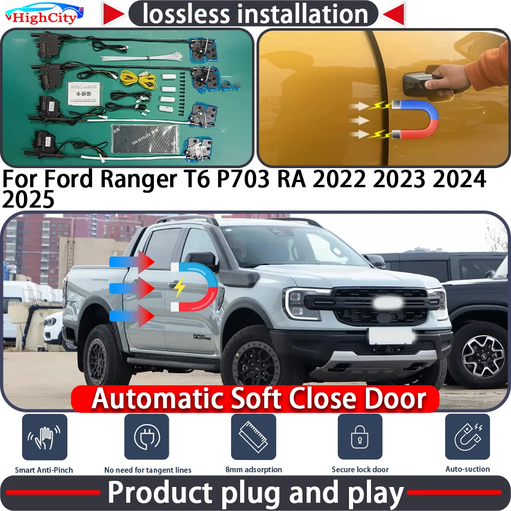 HighCity Electric Closing Door Lock Actuator for Ford Ranger T6 P703 RA 2022 2023 2024 2025 Soft Close Power Latch System Auto
HighCity Electric Closing Door Lock Actuator for Ford Ranger T6 P703 RA 2022 2023 2024 2025 Soft Close Power Latch System Auto