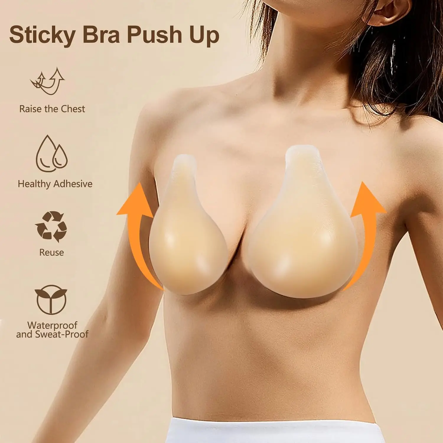 Невидимые бесшовные силиконовые накладки на соски с эффектом пуш-ап, многоразовые самоклеящиеся накладки для женщин, 1 пара
Невидимые бесшовные силиконовые накладки на соски с эффектом пуш-ап, многоразовые самоклеящиеся накладки для женщин, 1 пара