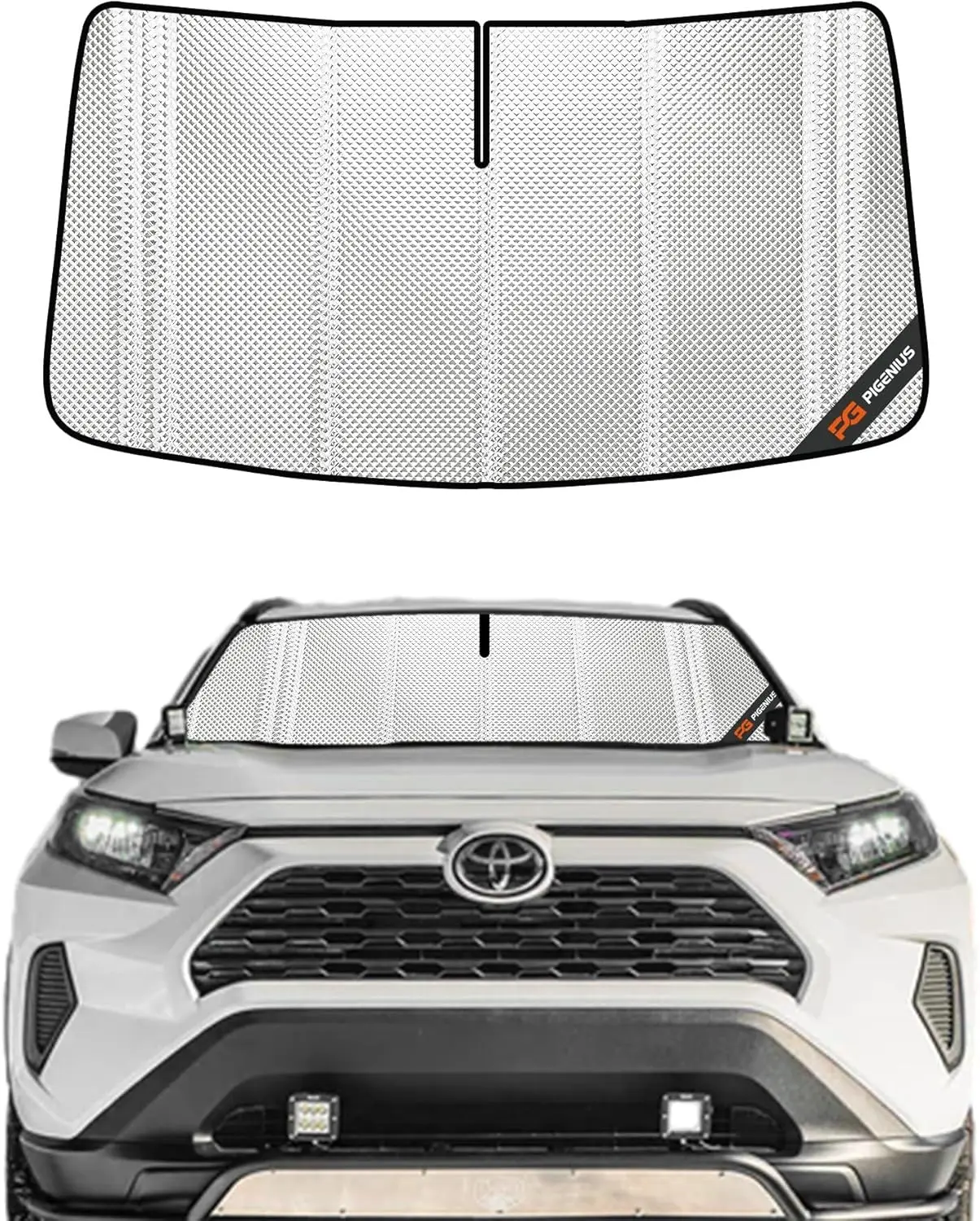 Vehicle Windshield Application, Full Coverage Sunshade, Dark Tone, Ultimate Rearview Mirror Protection
Vehicle Windshield Application, Full Coverage Sunshade, Dark Tone, Ultimate Rearview Mirror Protection