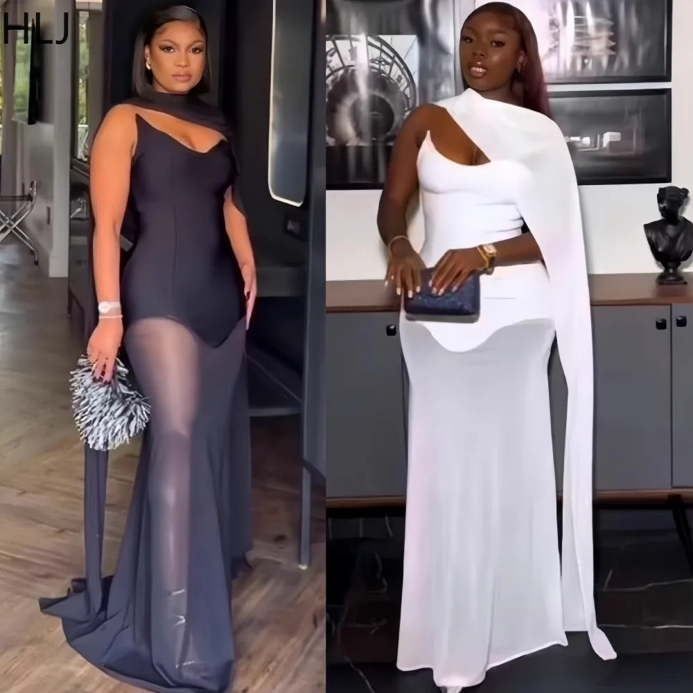 HLJ Elegant Mesh Ribbon Patchwork Bodycon Dresses for Woman Solid Color Sleeveless Backless Female Streetwear Vestidos 2025 New
HLJ Elegant Mesh Ribbon Patchwork Bodycon Dresses for Woman Solid Color Sleeveless Backless Female Streetwear Vestidos 2025 New