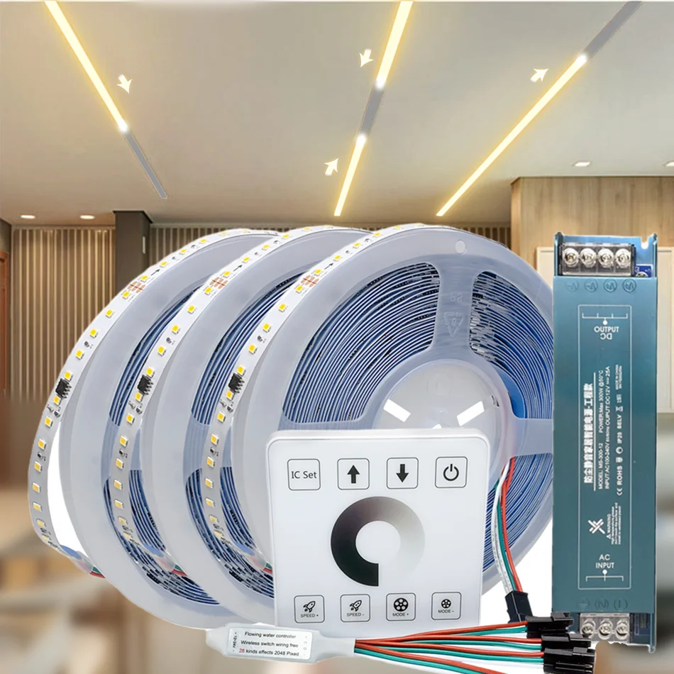 WS2811 Потоковая светодиодная ленточная лампа DC24V 10M 20M 30M 40M Гонка с беспроводной сенсорной панелью
WS2811 Потоковая светодиодная ленточная лампа DC24V 10M 20M 30M 40M Гонка с беспроводной сенсорной панелью