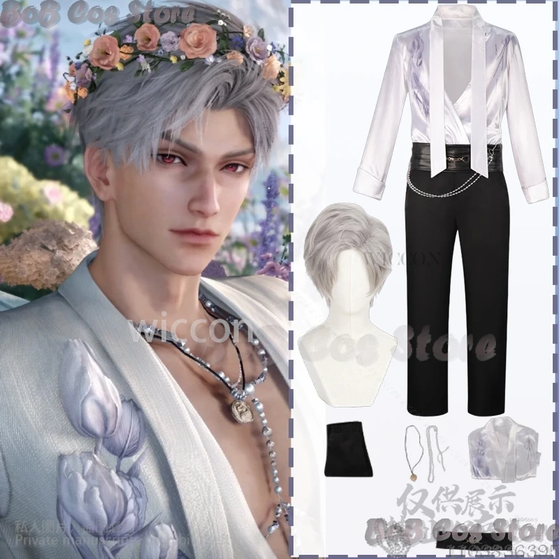 Sylus Qinche Cosplay Game Love And DeepSpace Clothes Spring And Flower Elegant Floral Shirt Pant Necklace Halloween Boyfriend
Sylus Qinche Cosplay Game Love And DeepSpace Clothes Spring And Flower Elegant Floral Shirt Pant Necklace Halloween Boyfriend