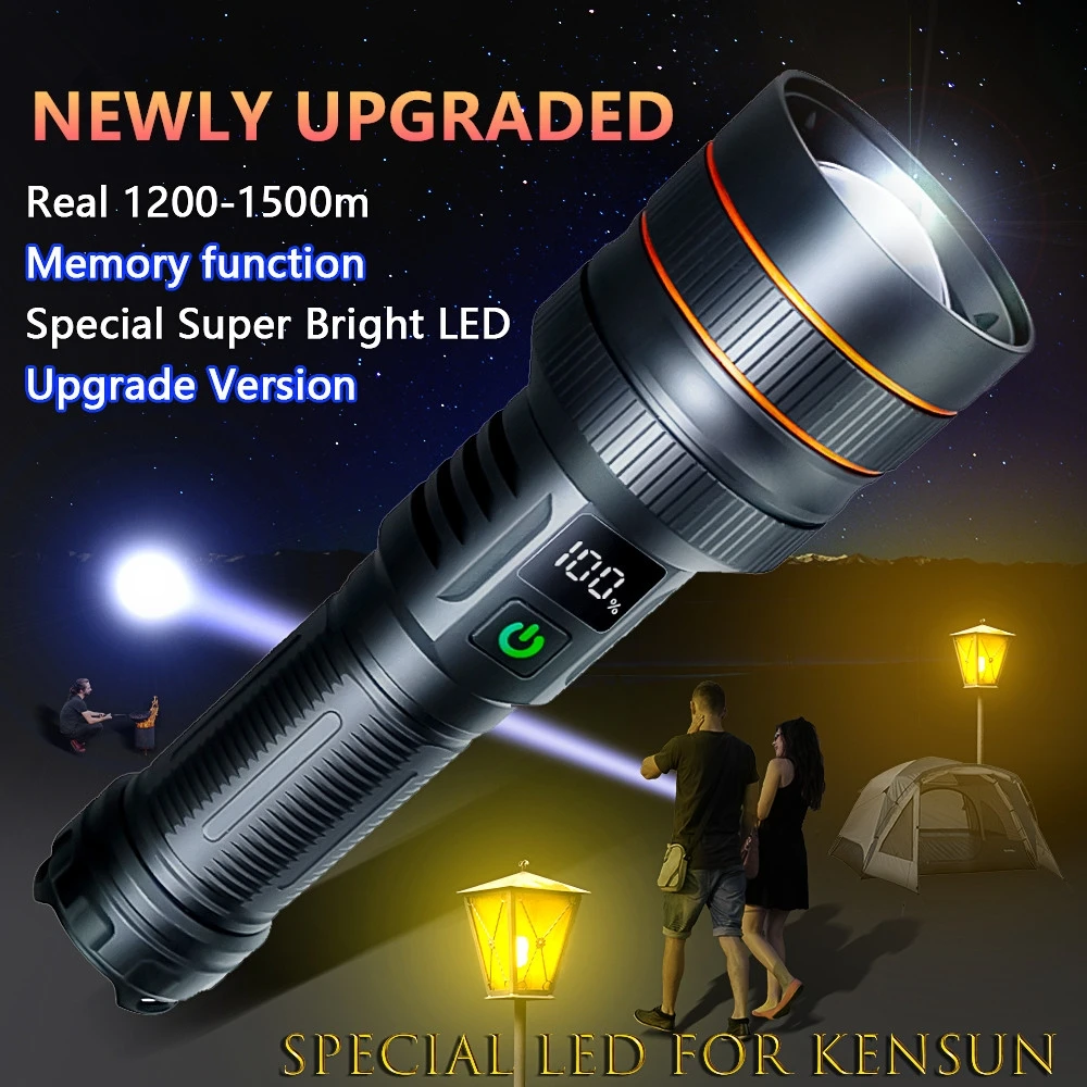Strong Light Lantern High Power LED Flashlight USB Rechargeable Powerful Tactical Torch Super Long Range Lamp Outdoor Fishing
Strong Light Lantern High Power LED Flashlight USB Rechargeable Powerful Tactical Torch Super Long Range Lamp Outdoor Fishing